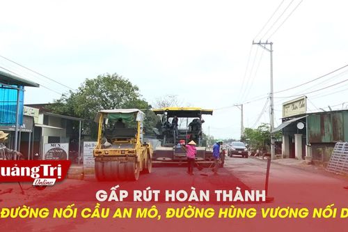 Gấp rút hoàn thành đường nối cầu An Mô, đường Hùng Vương nối dài