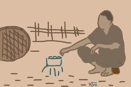 Bên bếp lửa hồng