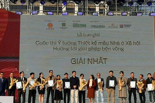 7 giải Nhất được trao trong cuộc thi thiết kế mẫu nhà ở xã hội