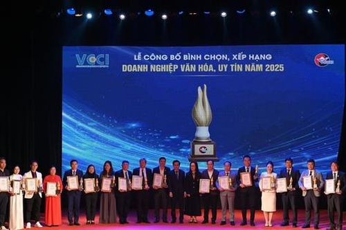 VCCI vinh danh 68 doanh nghiệp văn hóa, uy tín năm 2025