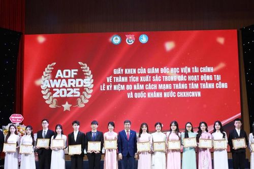 Học viện Tài chính vinh danh các sinh viên đạt thành tựu nổi bật năm 2025