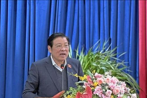 Trưởng Ban Nội chính Trung ương tiếp xúc cử tri tại Lâm Đồng