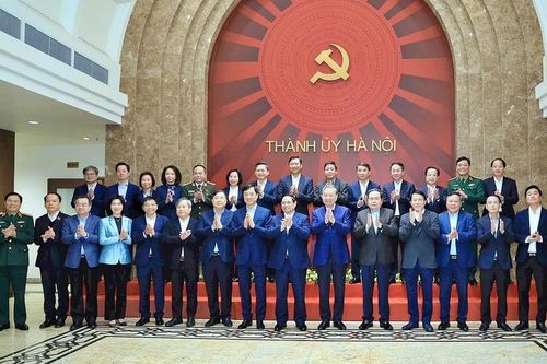 Tổng Bí thư, Thủ tướng Chính phủ, Chủ tịch Quốc hội làm việc với Hà Nội về định hướng phát triển Thủ đô