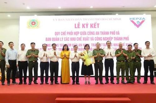 TPHCM: Ký kết Quy chế phối hợp tăng cường bảo đảm ANTT tại các khu chế xuất, khu công nghiệp