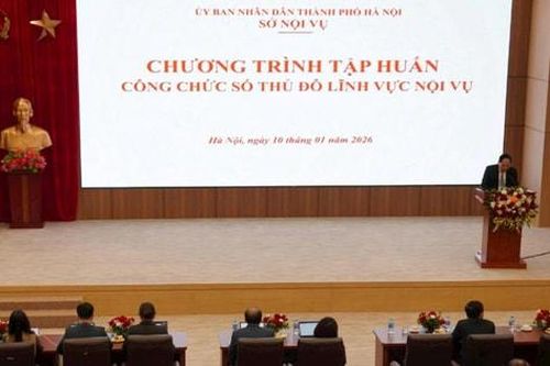 Hà Nội: Tập huấn 'Công chức số Thủ đô lĩnh vực Nội vụ'