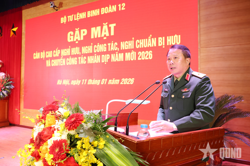Binh đoàn 12 gặp mặt cán bộ cao cấp nghỉ hưu, chuyển công tác năm 2026