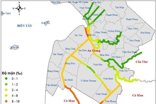 An Giang cảnh báo mặn xâm nhập
