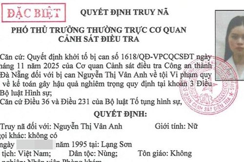 Đà Nẵng: Truy nã đặc biệt kế toán và truy tìm 3 người nước ngoài liên quan sai phạm tại phòng khám