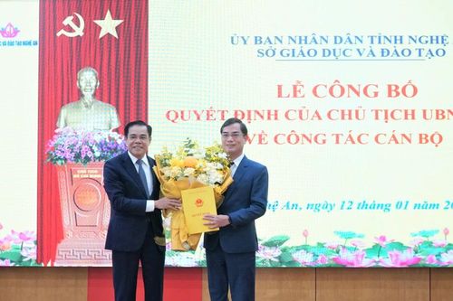 Ông Nguyễn Văn Khoa làm Giám đốc Sở Giáo dục và Đào tạo Nghệ An