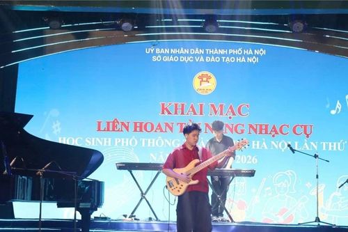 Địa phương đầu tiên của cả nước tổ chức thi tài năng nhạc cụ cho học sinh