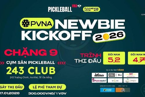 Giải Pickleball PVNA Newbie Kickoff chặng 9 tại Đà Nẵng