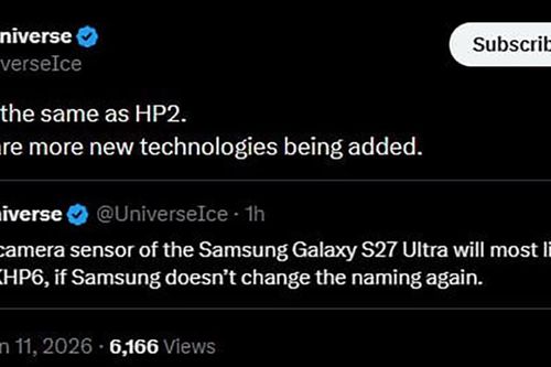 Samsung Galaxy S27 Ultra hé lộ cảm biến ISOCELL HP6: Tập trung vào thuật toán xử lý