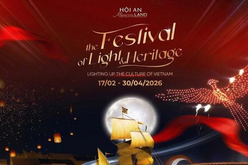 Nhiều hoạt động hấp dẫn tại lễ hội 'Ánh sáng và di sản 2026' tại Đảo Ký ức Hội An