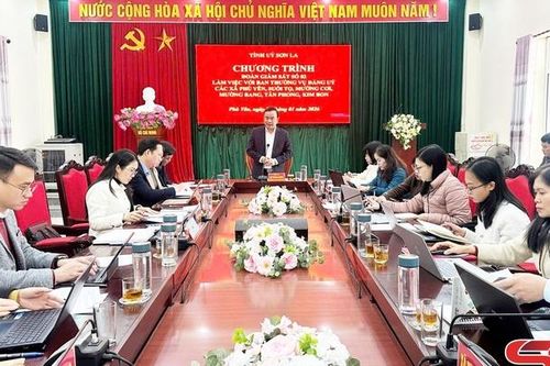 Đoàn giám sát số 02 của Tỉnh ủy làm việc với các địa phương về công tác bầu cử