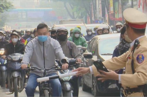 Xử phạt người đi xe đạp vi phạm nồng độ cồn
