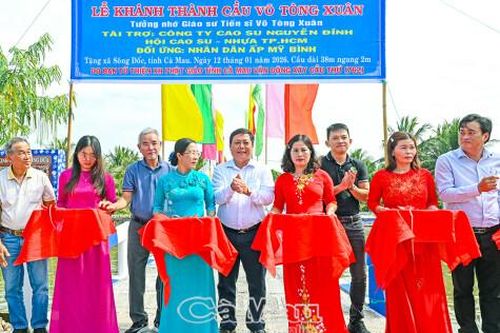 Khánh thành cầu nông thôn mang tên GS.TS Võ Tòng Xuân