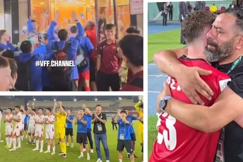 U23 Jordan òa khóc, cùng U23 Việt Nam ăn mừng vé tứ kết