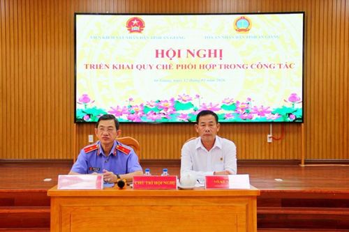 VKSND tỉnh An Giang ký Quy chế phối hợp với Tòa án nhân dân hai cấp