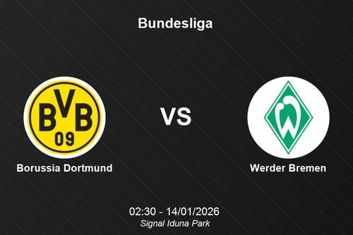 Nhận định Borussia Dortmund vs Werder Bremen - Bundesliga