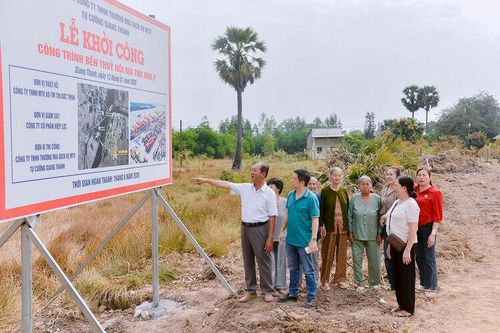 Khởi công xây dựng bến thủy nội địa tại Giang Thành
