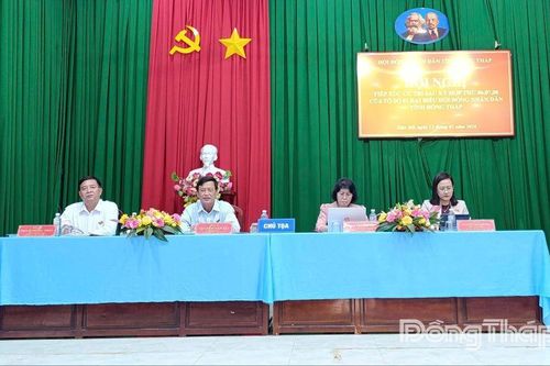 Hội đồng nhân dân tỉnh tiếp xúc cử tri tại xã Hậu Mỹ