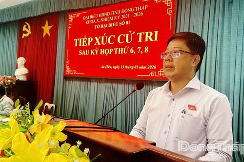 Đại biểu Hội đồng Nhân dân tỉnh tiếp xúc cử tri tại xã An Hữu