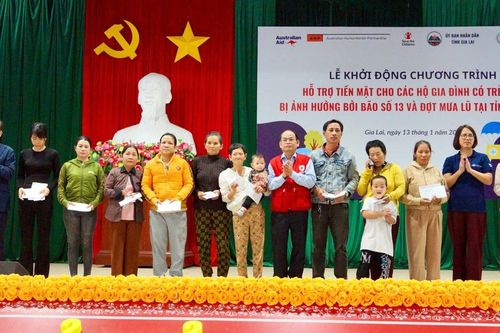 Hỗ trợ 3 tỷ đồng cho các gia đình có trẻ em bị ảnh hưởng thiên tai