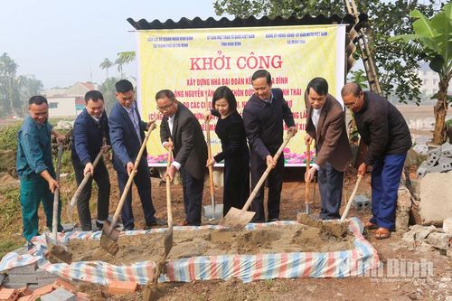 Khởi công xây dựng nhà Đại đoàn kết cho gia đình có hoàn cảnh khó khăn ở xã Minh Thái