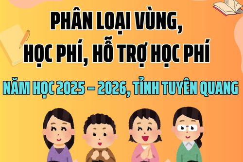 Phân loại vùng, học phí và hỗ trợ học phí năm học 2025 - 2026 của tỉnh Tuyên Quang