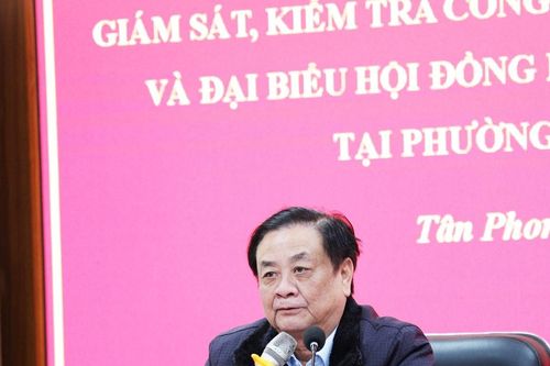 Phó Chủ tịch Quốc hội Lê Minh Hoan giám sát, kiểm tra công tác bầu cử tại phường Tân Phong, Lai Châu