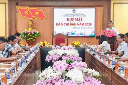 TAND tỉnh Cà Mau tăng cường phối hợp truyền thông với báo chí