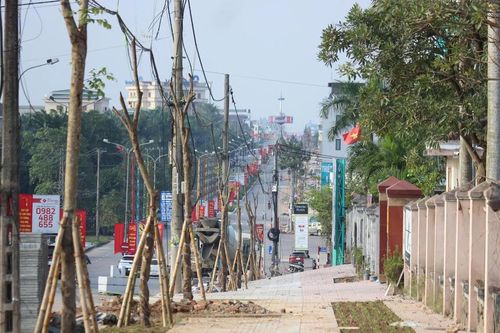 Quảng Trị: Khẩn trương hoàn thành dự án Cải tạo vỉa hè đường Hùng Vương