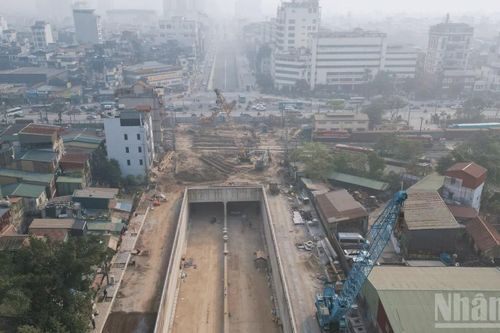 Hầm chui Kim Đồng-Giải Phóng chuẩn bị thông xe, giảm áp lực giao thông cửa ngõ phía nam