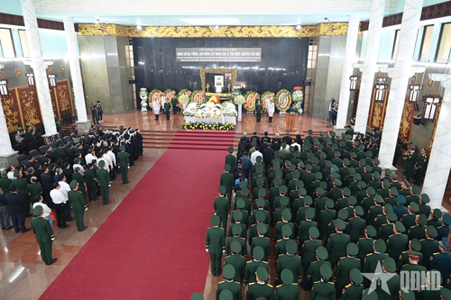 Cử hành trọng thể Lễ viếng, Lễ truy điệu đồng chí Đại tướng Lê Văn Dũng