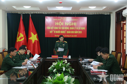 Quân khu 1: Sử dụng Quỹ 'Vì người nghèo' đúng mục đích, đúng đối tượng, hiệu quả, thiết thực