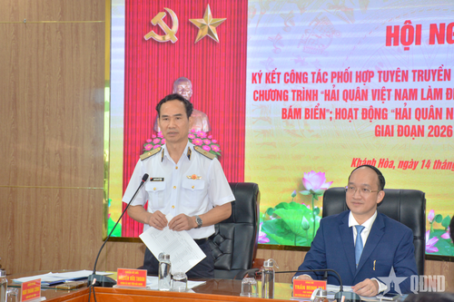 Học viện Hải quân tăng cường phối hợp tuyên truyền biển, đảo