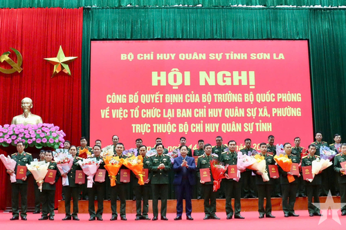 Sơn La: Đưa sĩ quan chính quy đảm nhiệm Chỉ huy trưởng Ban CHQS xã, phường