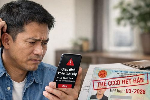 CCCD hết hạn có chuyển khoản online được không ?