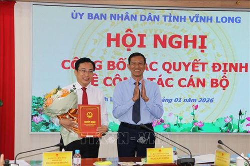 Công bố Quyết định Chánh Thanh tra tỉnh Vĩnh Long