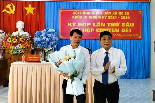 HĐND xã Óc Eo bầu bổ sung chức danh Chủ tịch UBND xã