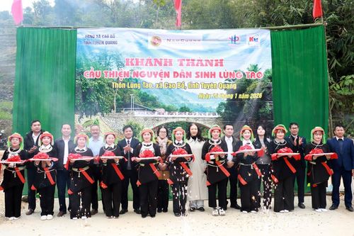 Khánh thành cầu dân sinh tại xã Cao Bồ