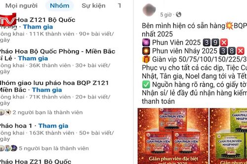 Cảnh giác với các thủ đoạn lừa đảo mua bán pháo hoa trên không gian mạng
