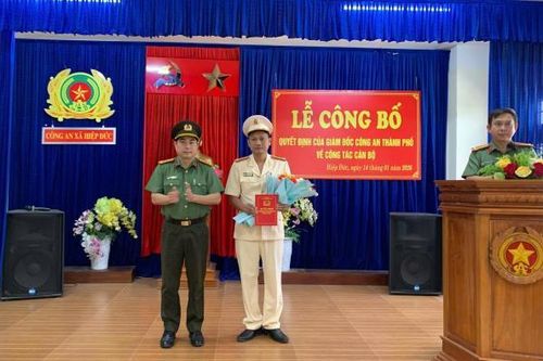 Trung tá Trần Công Thịnh giữ chức Trưởng Công an xã Hiệp Đức