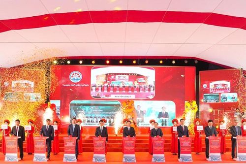 Hải Phòng khởi công loạt dự án chào mừng Đại hội đại biểu toàn quốc lần thứ XIV của Đảng