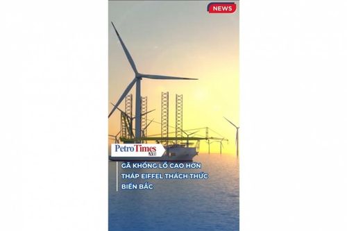 Gã khổng lồ cao hơn tháp Eiffel thách thức Biển Bắc
