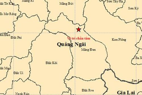 Quảng Ngãi: Xảy ra động đất ở xã Măng Đen