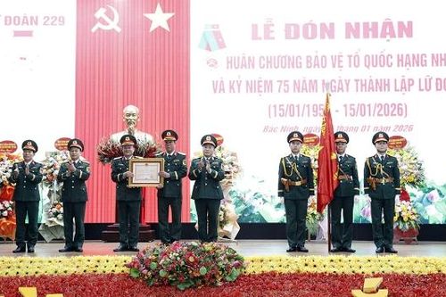 Lữ đoàn 229 đón nhận Huân chương Bảo vệ Tổ quốc hạng Nhì