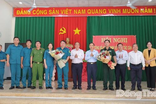 Trung tá Lê Hải Sơn được bổ nhiệm chức vụ Chỉ huy trưởng Ban Chỉ huy quân sự xã Chợ Gạo
