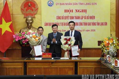 Công bố quyết định thành lập và bổ nhiệm lãnh đạo Ban quản lý dự án đầu tư xây dựng công trình giao thông tỉnh