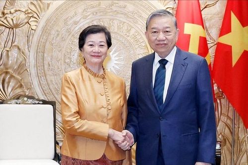 Tổng Bí thư tiếp Đại sứ Campuchia tại Việt Nam đến chào từ biệt